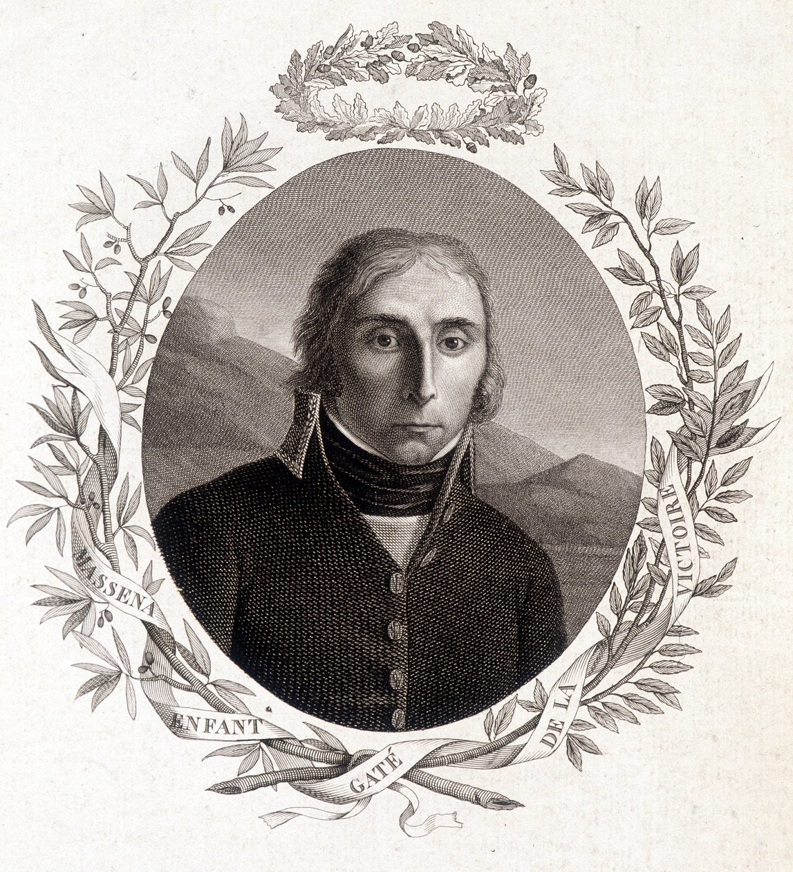 Portrett av Andre Massena (1756-1817) "Seiersporten", marechal fra Frankrike av Unknown artist