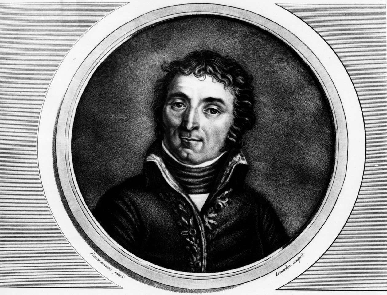 Portrett av Andre Massena (1756-1817), generalmajor for Armee of Italy. Gravering i "" Komplett samling av historiske malerier fra den franske revolusjonen, i tre bind.""" 1804. av Unknown artist