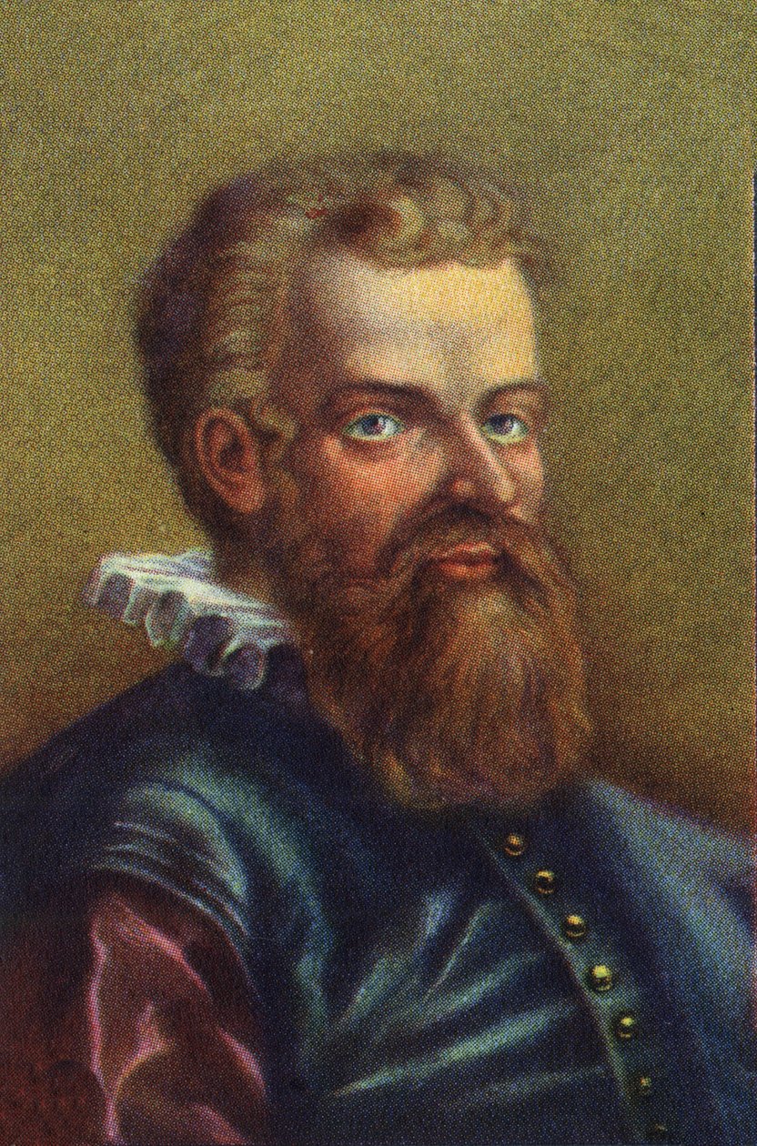Portrait of Andre Vesale, anatomist. av Unknown Artist