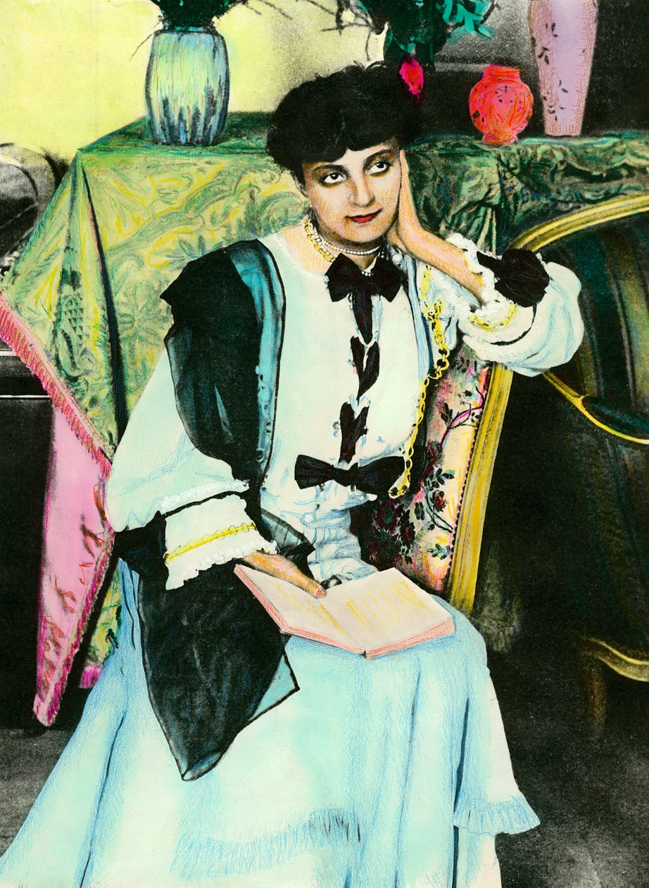 Portrett av Anna Mathieu de Noailles (Anna de Noailles) (1876 - 1933) brevkvinne. av Unknown artist