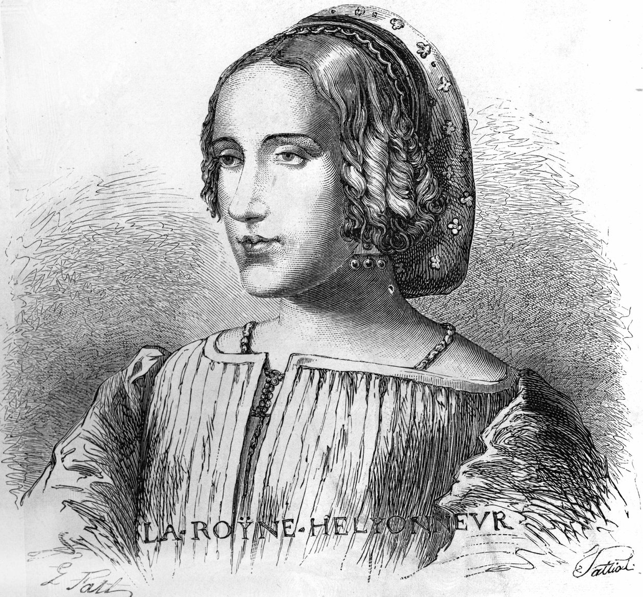 Portrett av Anne de Boleyn (Anna eller Ann Bolin og Anne Bullen av Unknown artist
