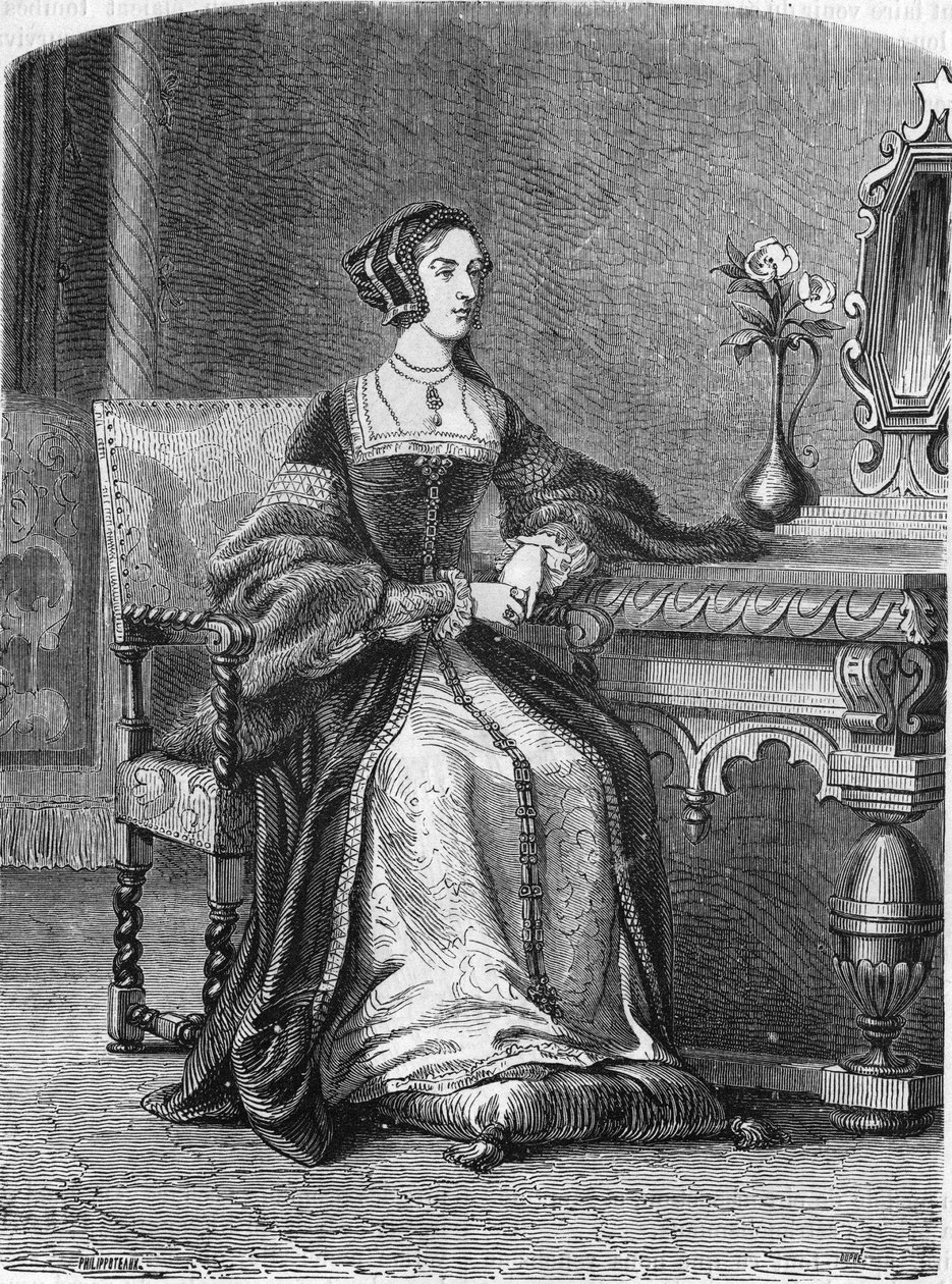 Portrait of Anne de Boleyn (Anna or Ann Bolin and Anne Bullen av Unknown artist