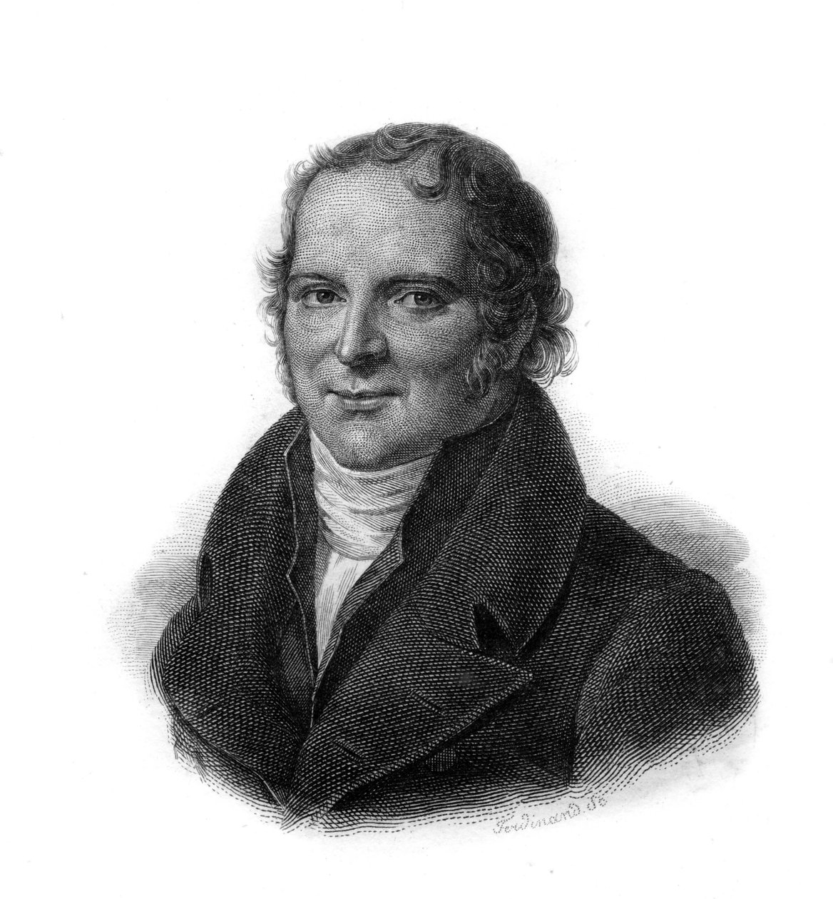 Portrett av Antoine François, greve av Fourcroy (1755 - 1809) Kjemiker, naturforsker, lege, gravering fra 1800-tallet av Unknown artist