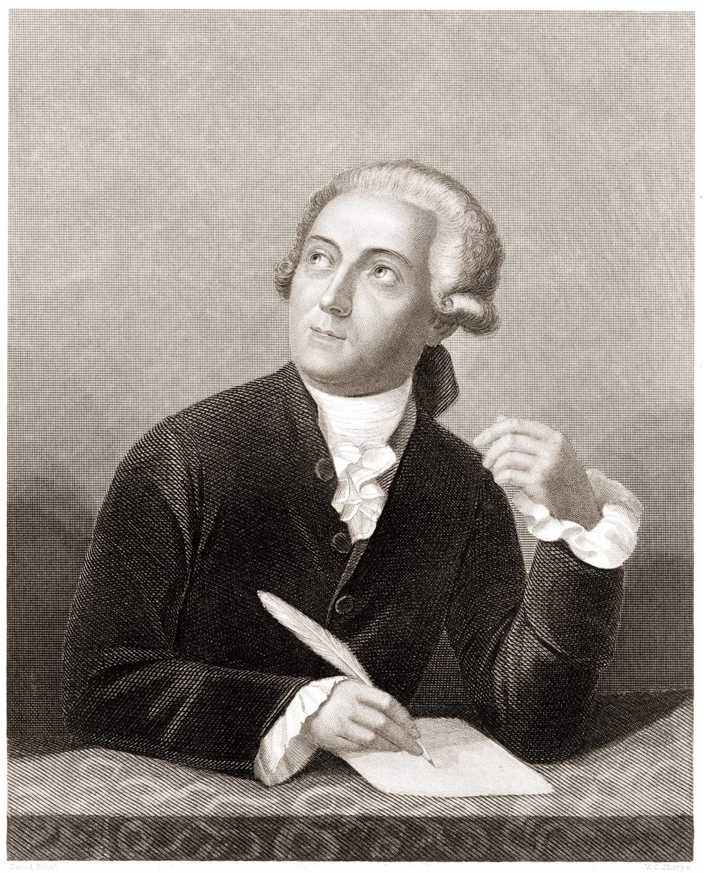 Portrait of Antoine Laurent de Lavoisier (1743 - 1794) av Unknown artist