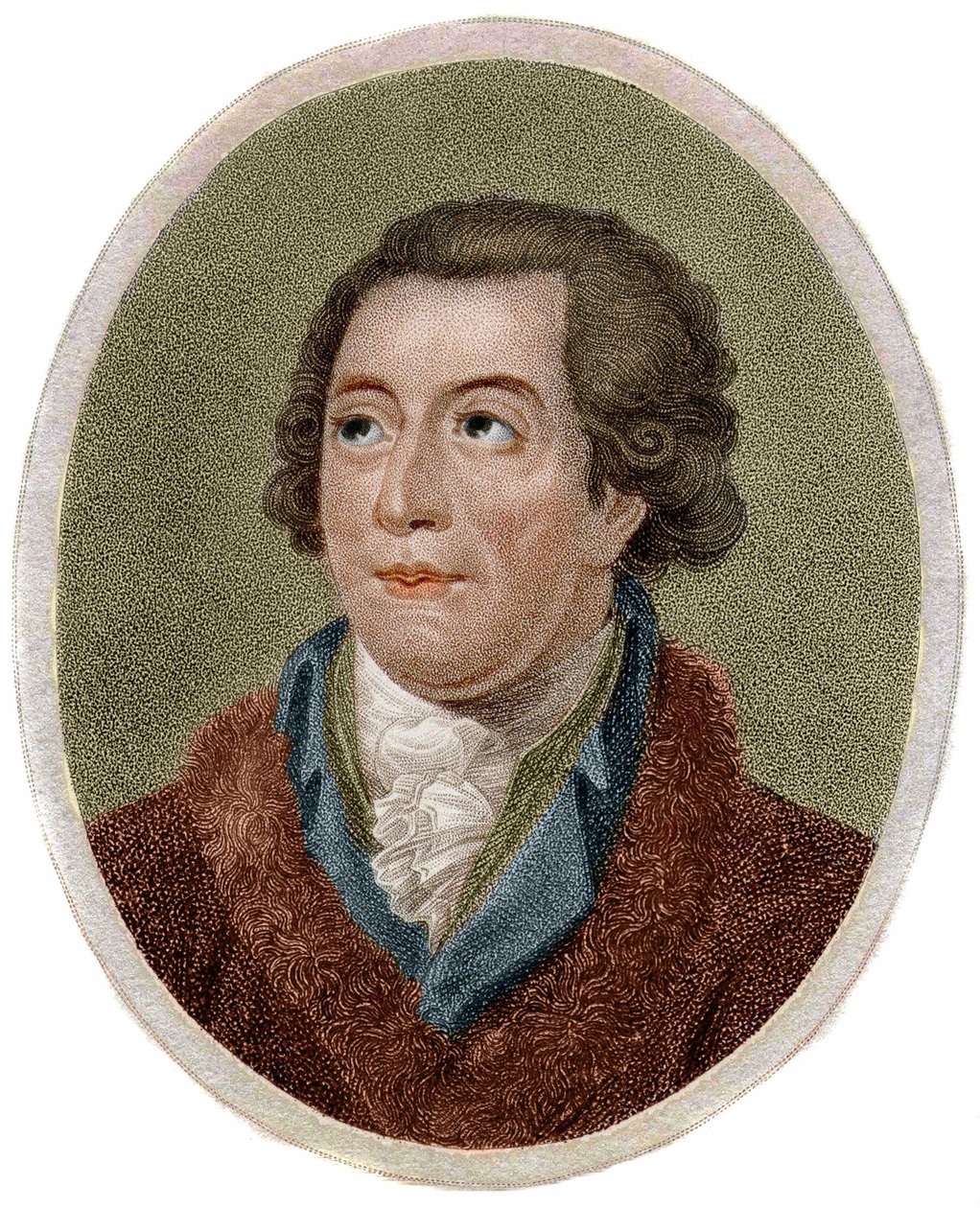 Portrett av Antoine Laurent de Lavoisier, fransk kjemiker (1743-1794) gravering av Chapman av Unknown artist