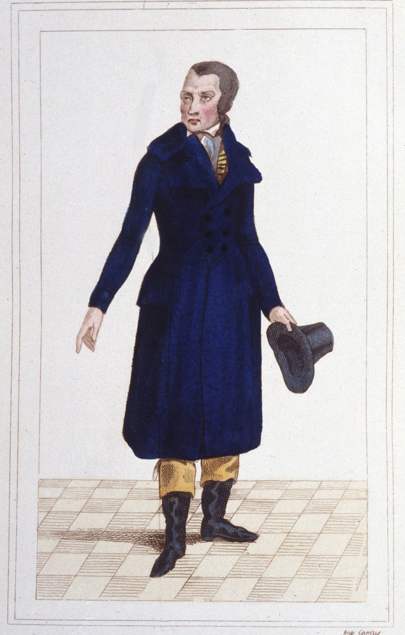 Portrett av Antoine Quentin Fouquier Tinville (1746 - 1795), fransk sorenskriver og politikergravering 1830 av Unknown artist