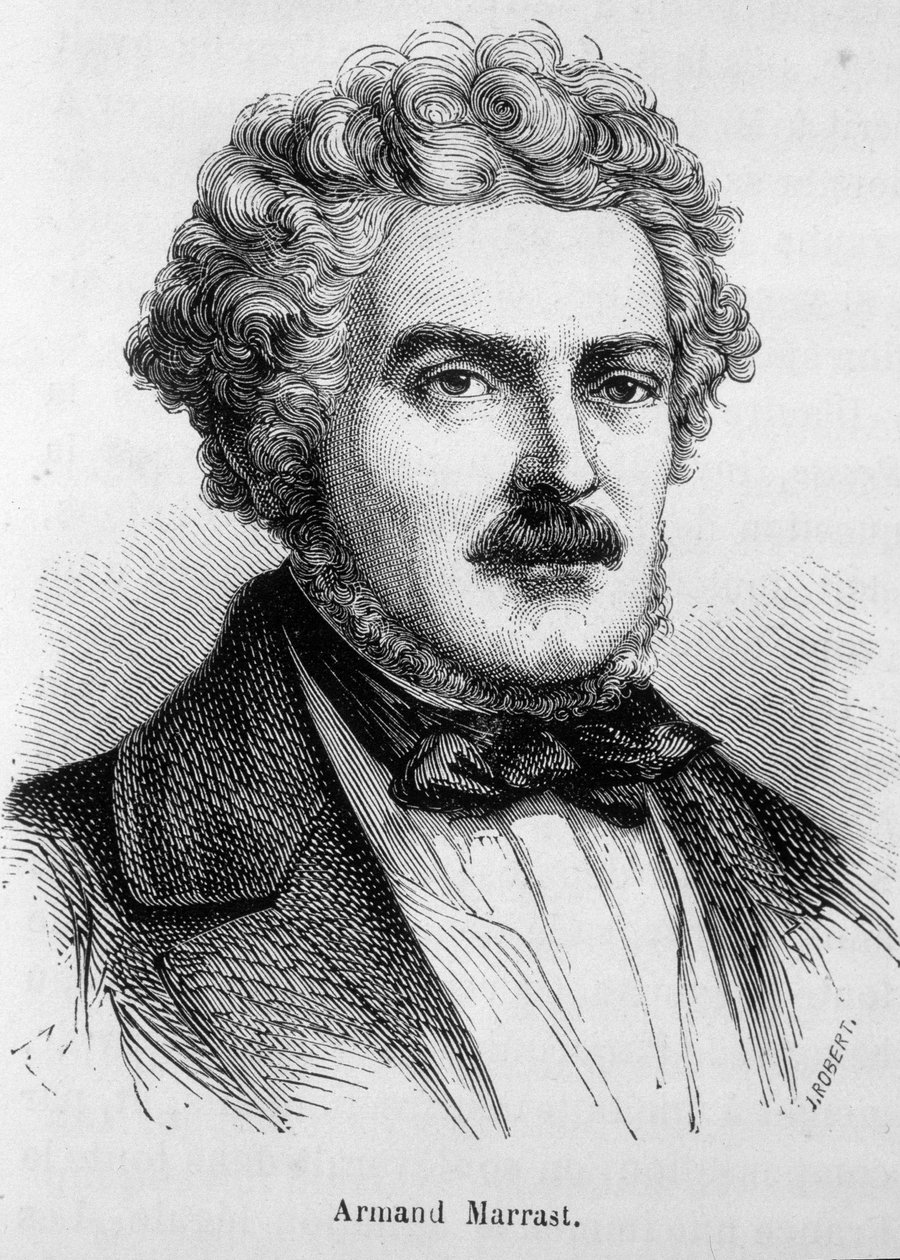 Portrett av Armand Marrast, fransk politiker (1801 - 1852) av Unknown artist