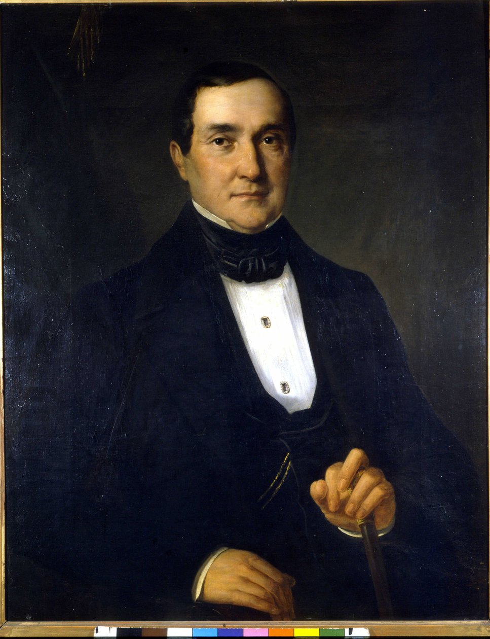 Portrett av Bartolomeo Merelli (1793-1879), første direktør for Scala. Anonymt maleri fra 1800-tallet. av Unknown artist