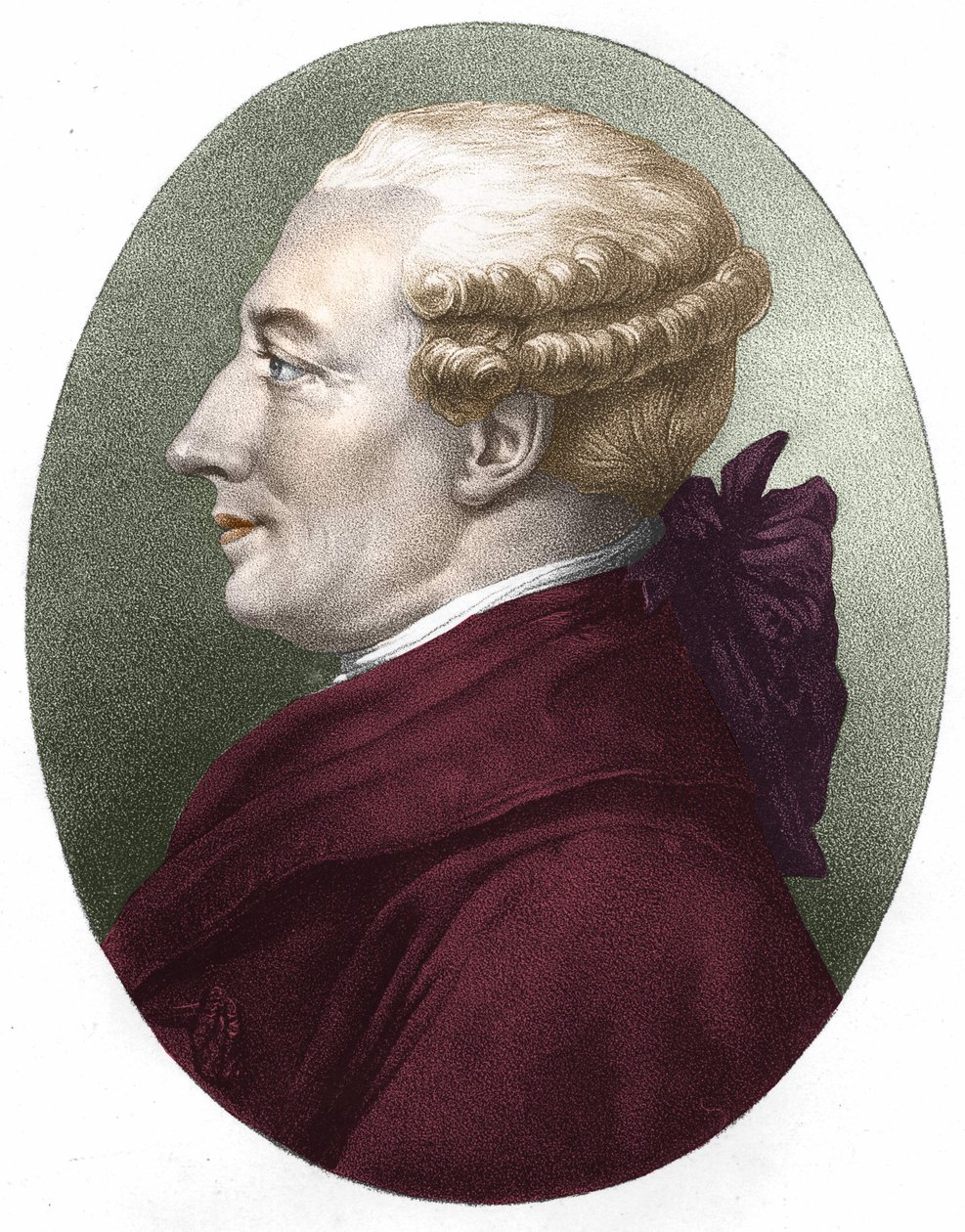 Portrett av Beaumarchais. 1800-talls gravering. av Unknown artist