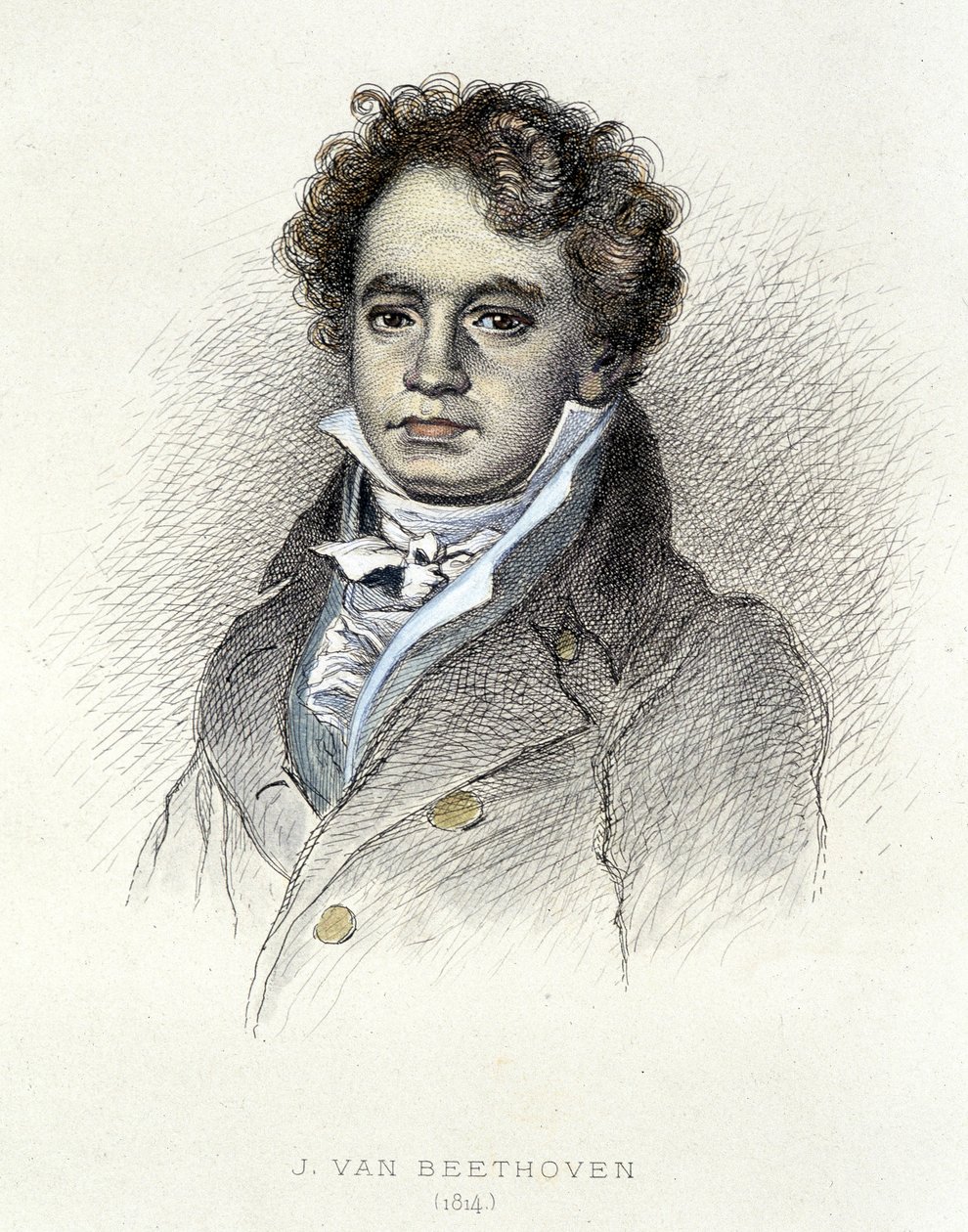 Portrett av Beethoven (1814) - gravering av Unknown artist