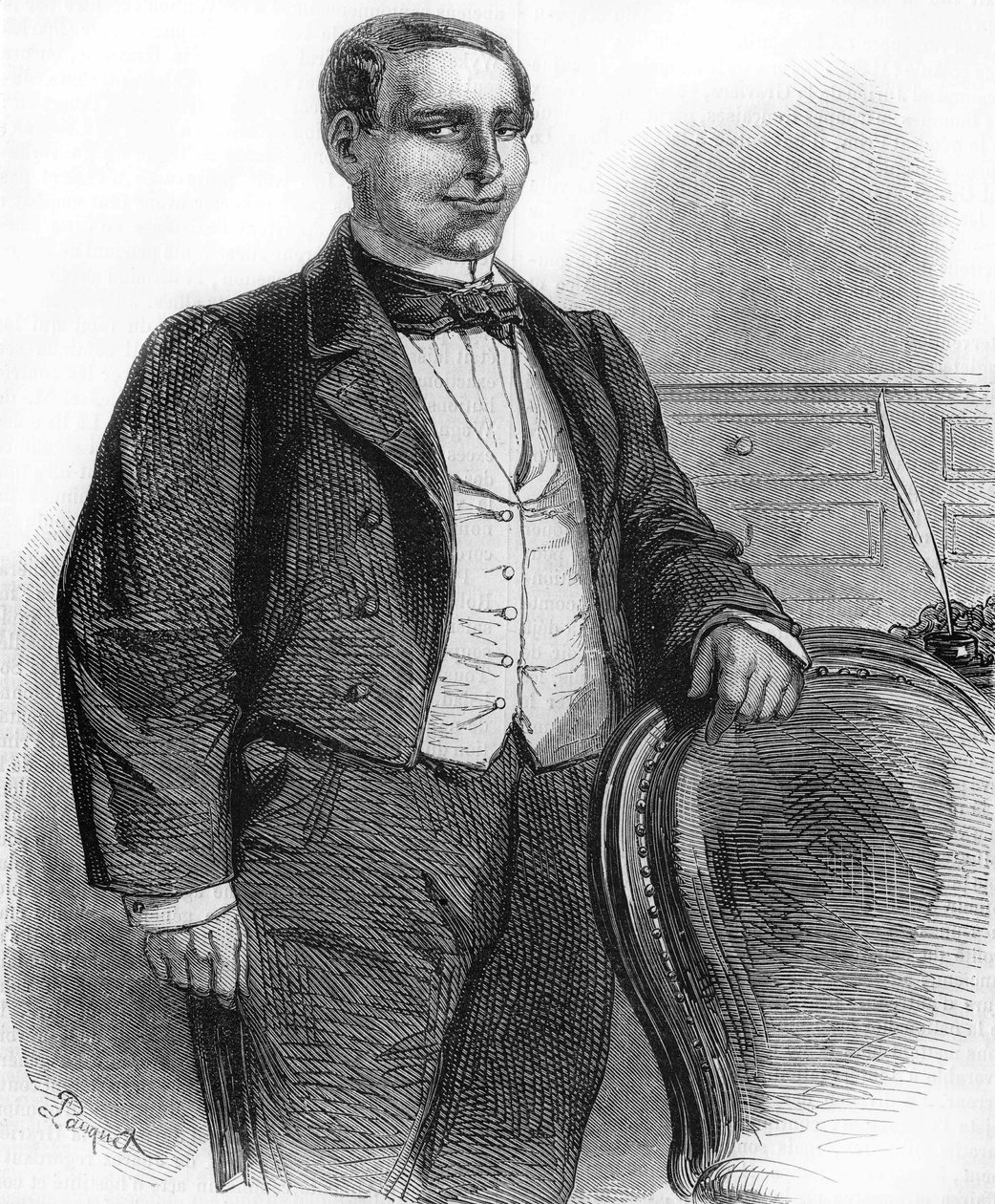 Portrait of Benito Pablo Ju¿rez. Mexican politician of Indian origin (1806 to 1872). President of the Mexican Republic in 1858. av Unknown artist