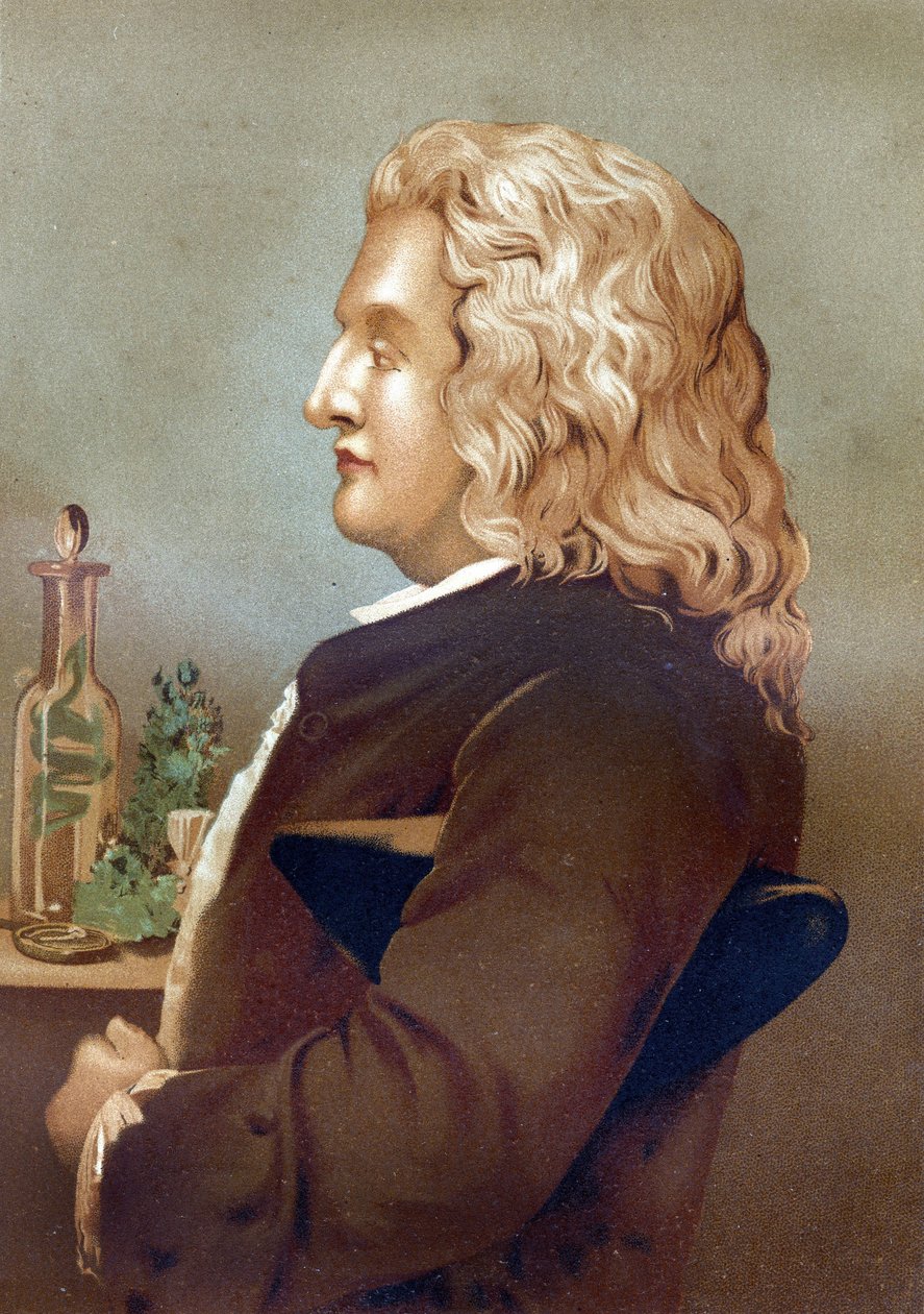Portrett av Bernard de Jussieu (1699-1777), fransk botaniker. fra "La Ciencia y sus Hombres av Louis Figuier"". Barcelona 1881 av Unknown artist