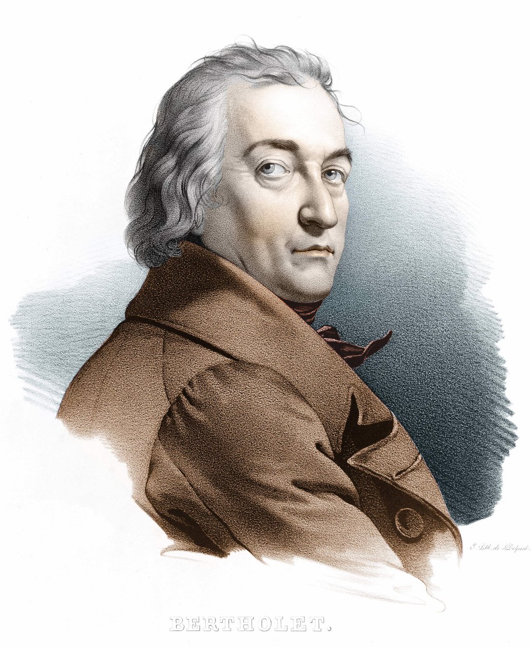 Portrett av Berthollet. 1800-talls gravering. av Unknown artist