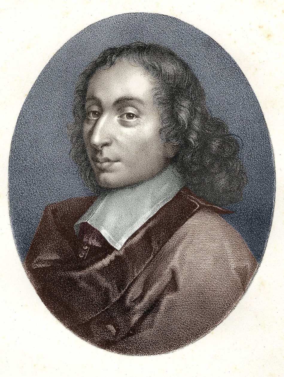 Portrett av Blaise Pascal - gravering fra 1800-tallet. av Unknown artist