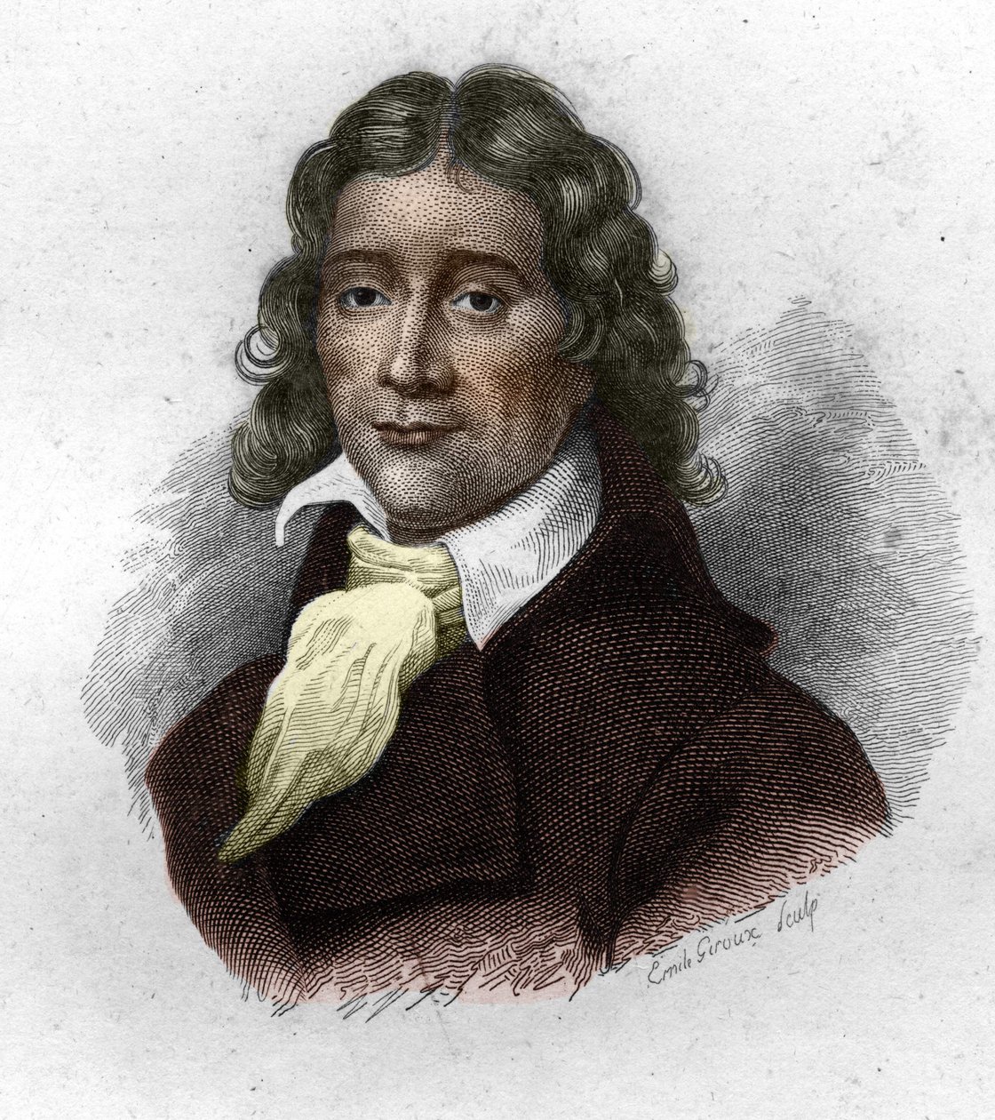 Portrett av Camille Desmoulins (1760-1794), fransk publicist og politiker, gravering fra 1800-tallet av Unknown artist