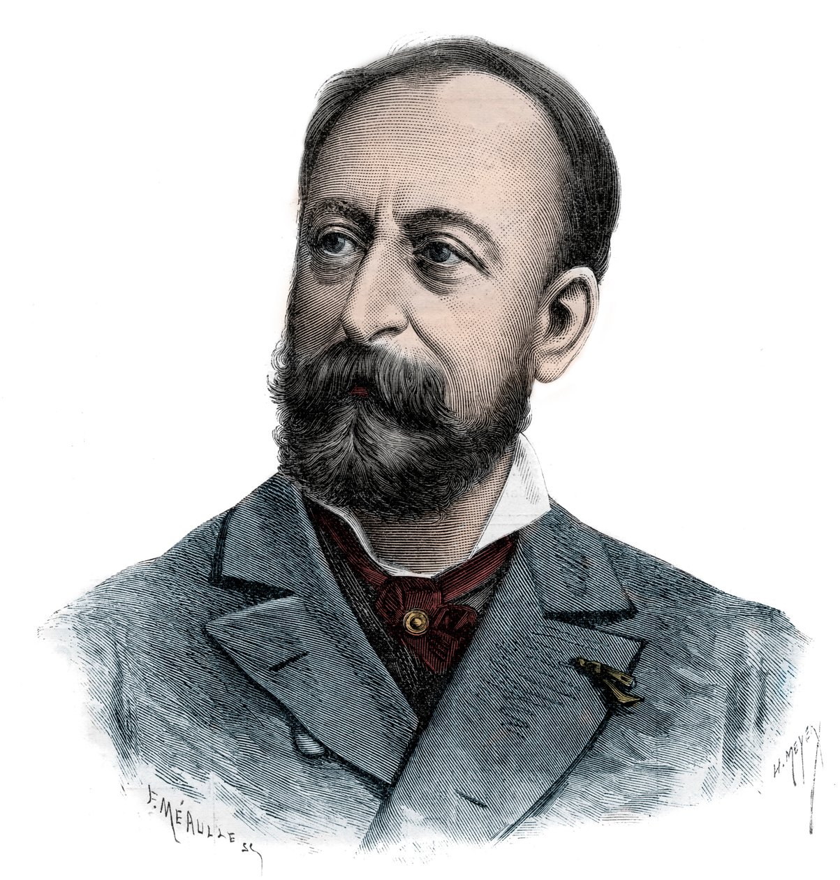 Portrait of Camille Saint-Saens (Saint Saens av Unknown artist