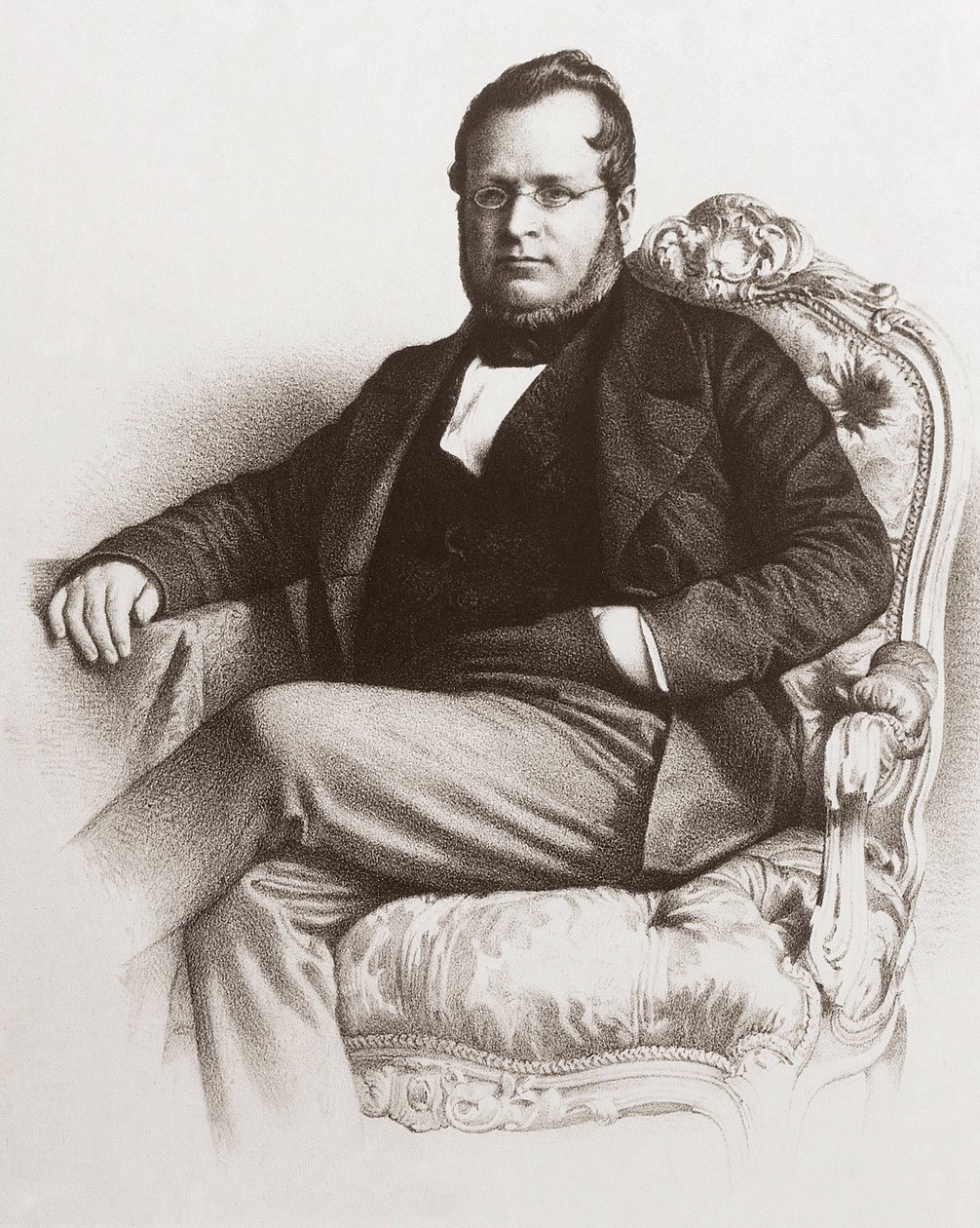 Portrait of Camillo Benso Count of Cavour (1810 - 1861) - Portrait of Camillo Benso, Earl of Cavour (1810-1861). av Unknown artist