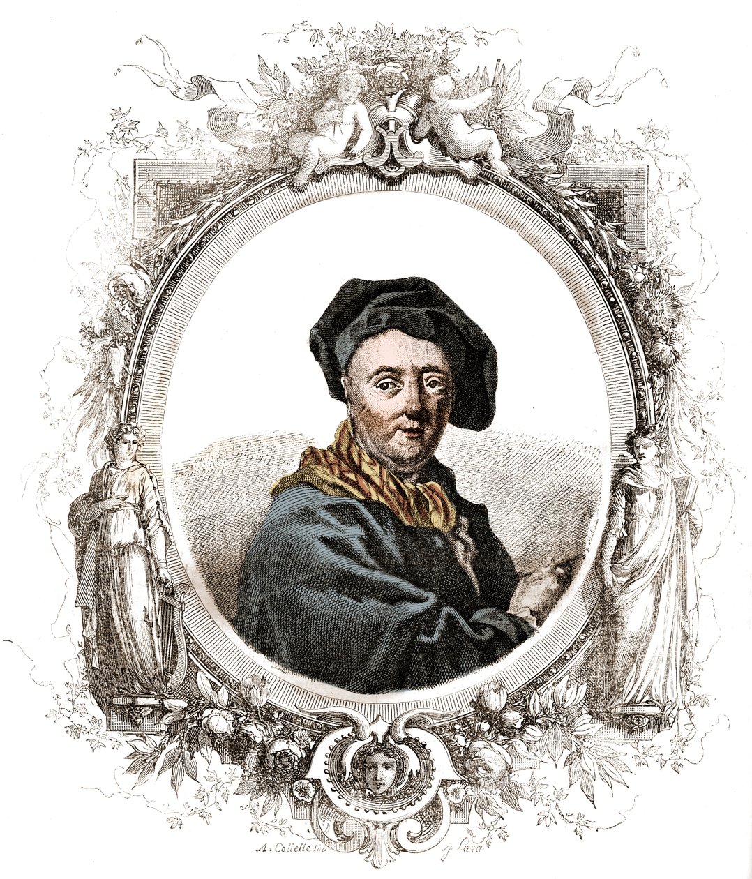 Fransk maler i Portrait of Carly von (101-6). av Unknown artist
