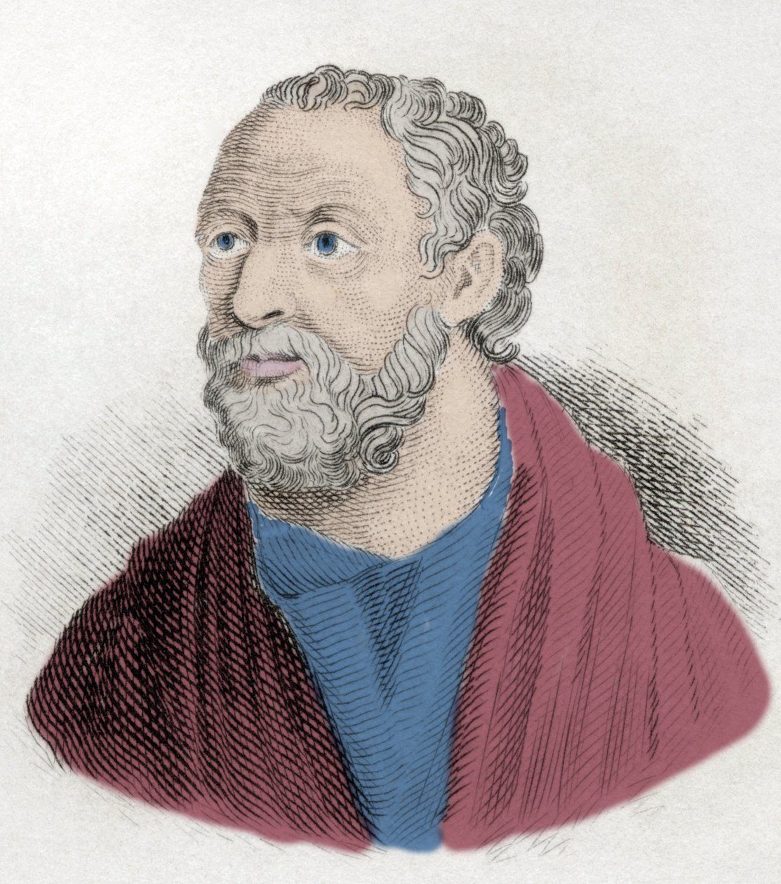 Portrett av Carneade (219-128 f.Kr.) gresk filosof. av Unknown artist