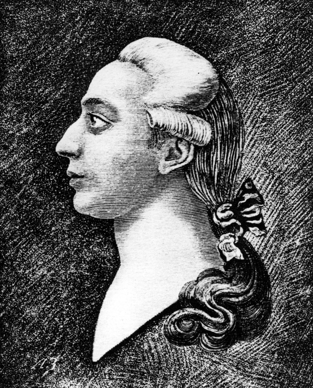 Portrett av Casanova. 1800-talls gravering. av Unknown artist