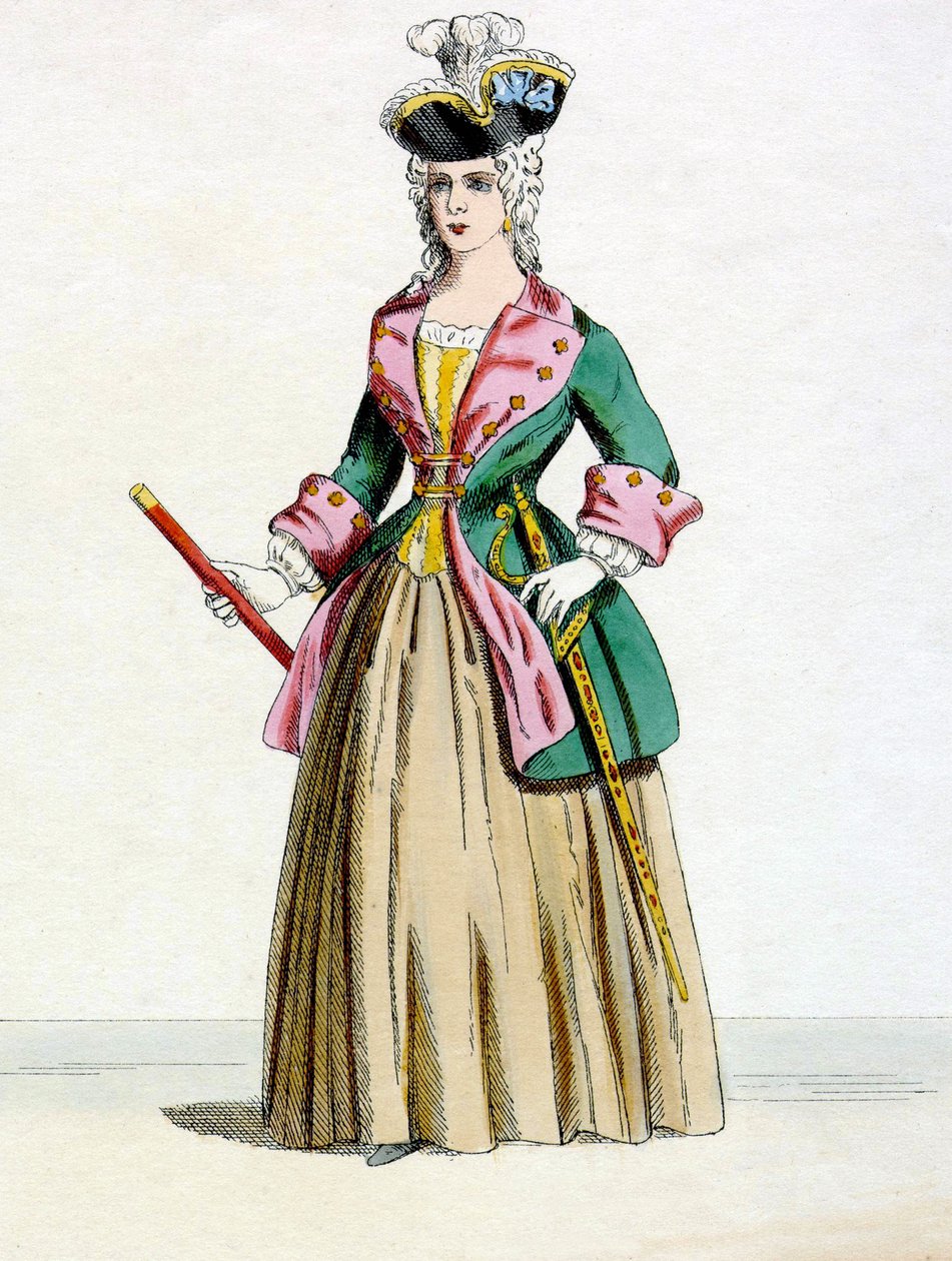 Portrett av Katarina II (1729-1796), imperator av Russland. av Unknown artist