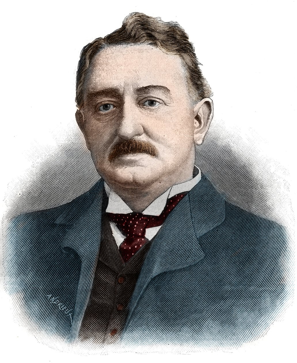 Portrett av Cecil John Rhodes (1853-1902) britisk forretningsmann og kolonialadministrator. av Unknown artist