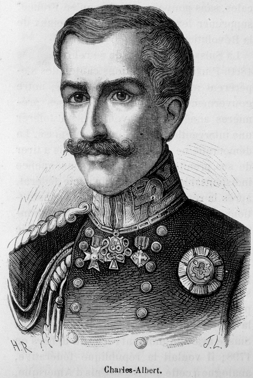 Portrett av Charles - Albert av Unknown artist