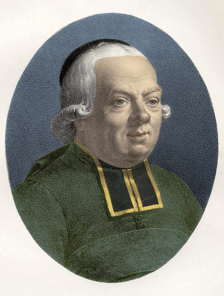 Portrett av Charles, Abbe of the Epee (1712 - 1789) fransk pedagog. av Unknown artist