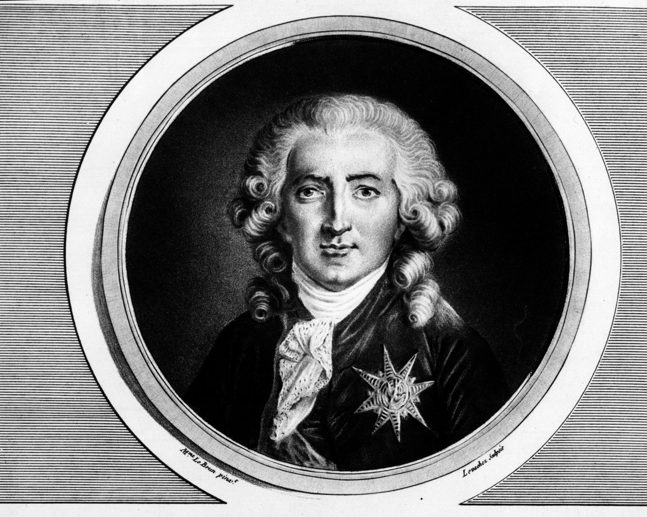 Portrett av Charles Alexandre de Calonne (1734-1802). Gravering i "" Komplett samling av historiske malerier fra den franske revolusjonen, i tre bind.""" 1804. av Unknown artist