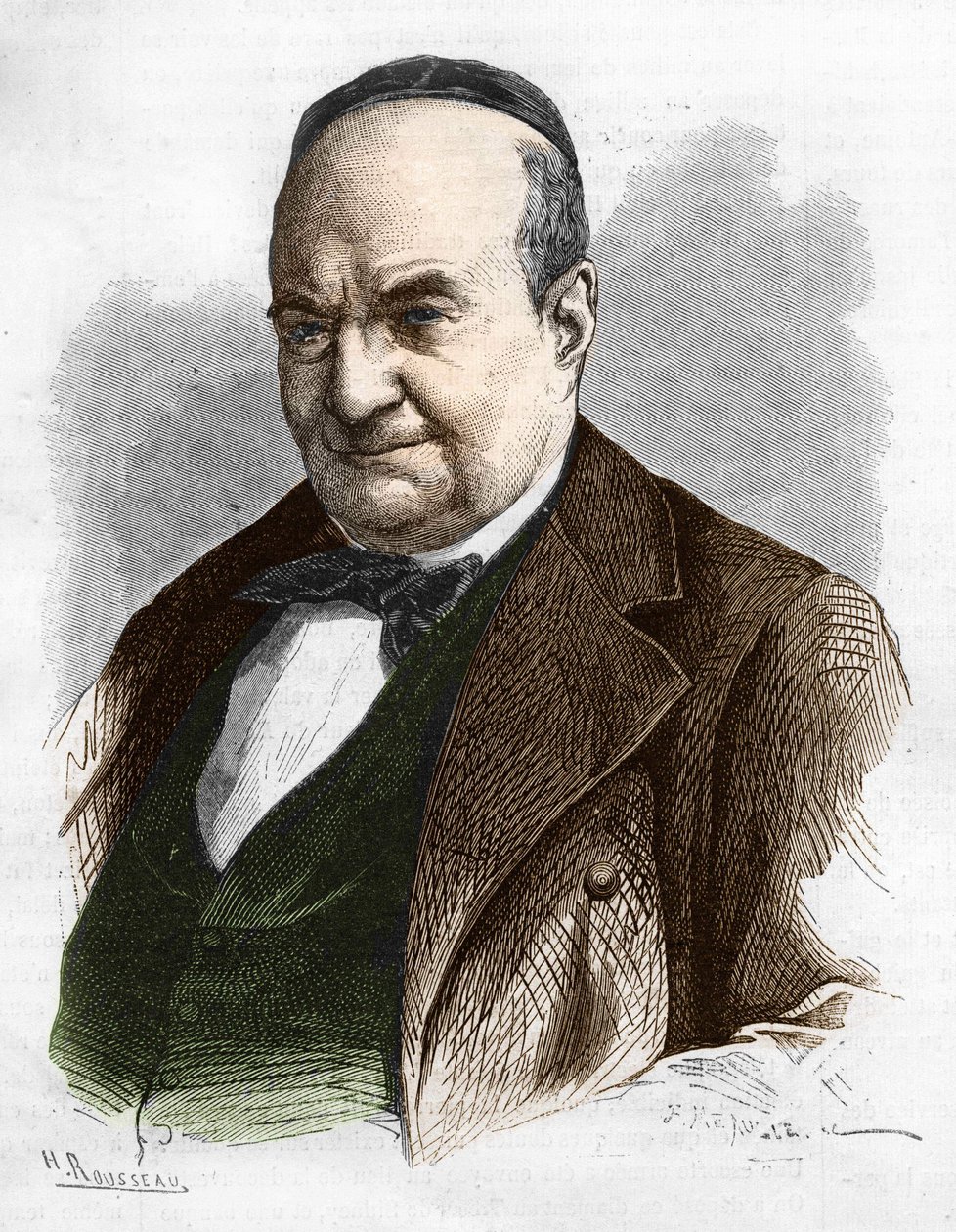 Portrett av Charles Augustin Sainte Beuve (1804 - 1869) (Sainte-Beuve), forfatter, journalist og litteraturkritiker. av Unknown artist