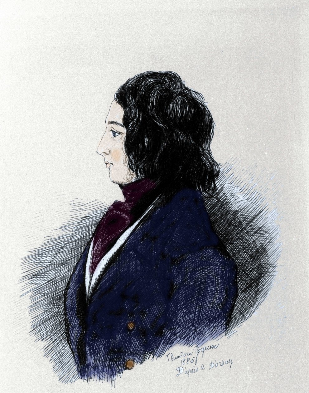 Portrett av Charles Dickens (1812-1870), engelsk forfatter. av Unknown artist