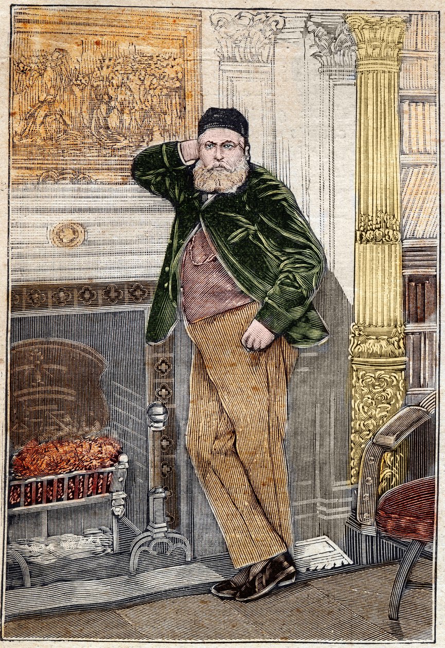 Portrett av Charles Gounod (1818-1893), fransk komponist. av Unknown artist