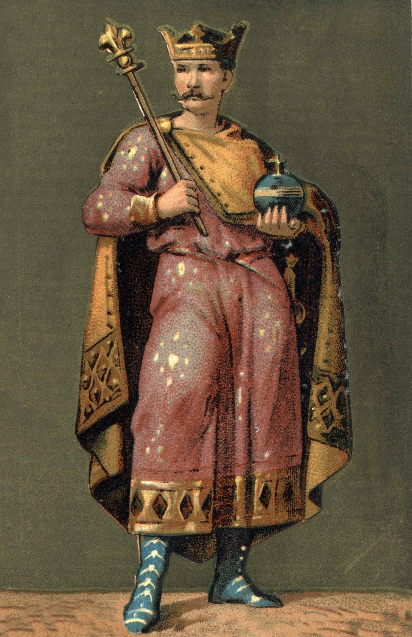 Portrett av Charles II the Bald (823 - 877), konge av Frankrike. av Unknown artist