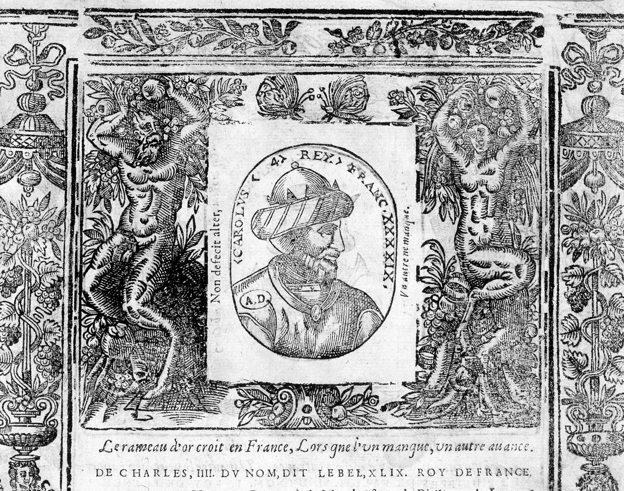 Portrett av Charles IV Le Bel, konge av Frankrike fra 1322 til 1328. av Unknown artist