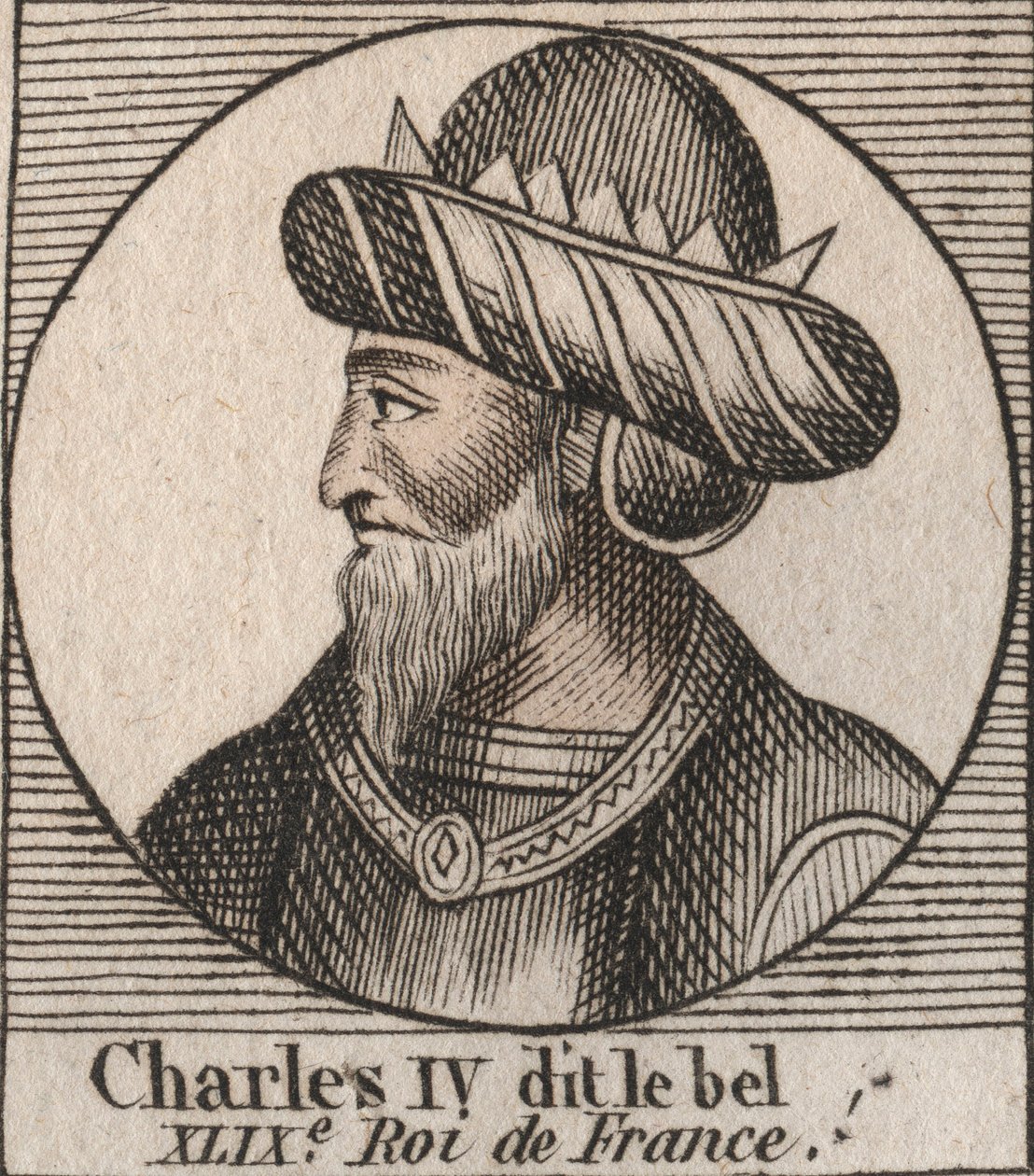 Portrett av Charles IV the Bel av Unknown