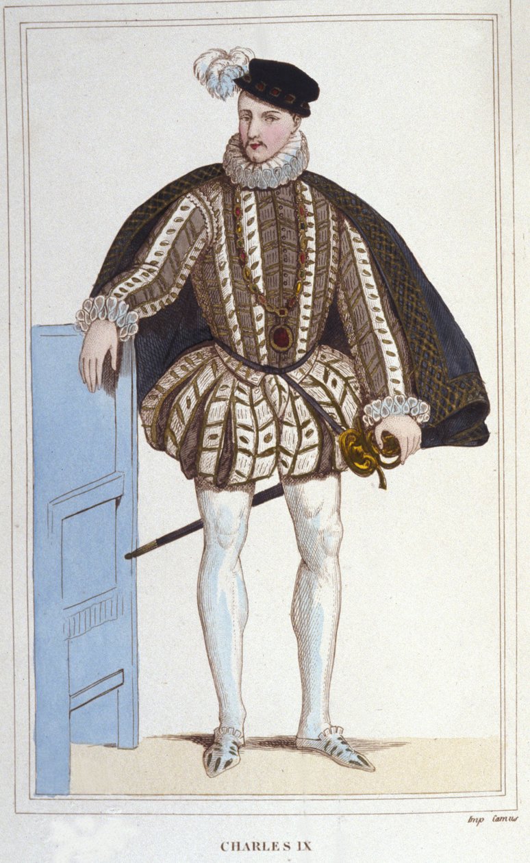 Portrett av Charles IX (1550 - 1574), konge av Frankrike. av Unknown artist