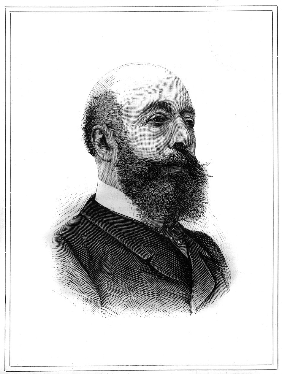 Portrait of Charles Lambert de Sainte Croix (Sainte-Croix) (1827-1889), French politician. Engraving in “” Le Monde Illustré””, January 2 av Unknown artist