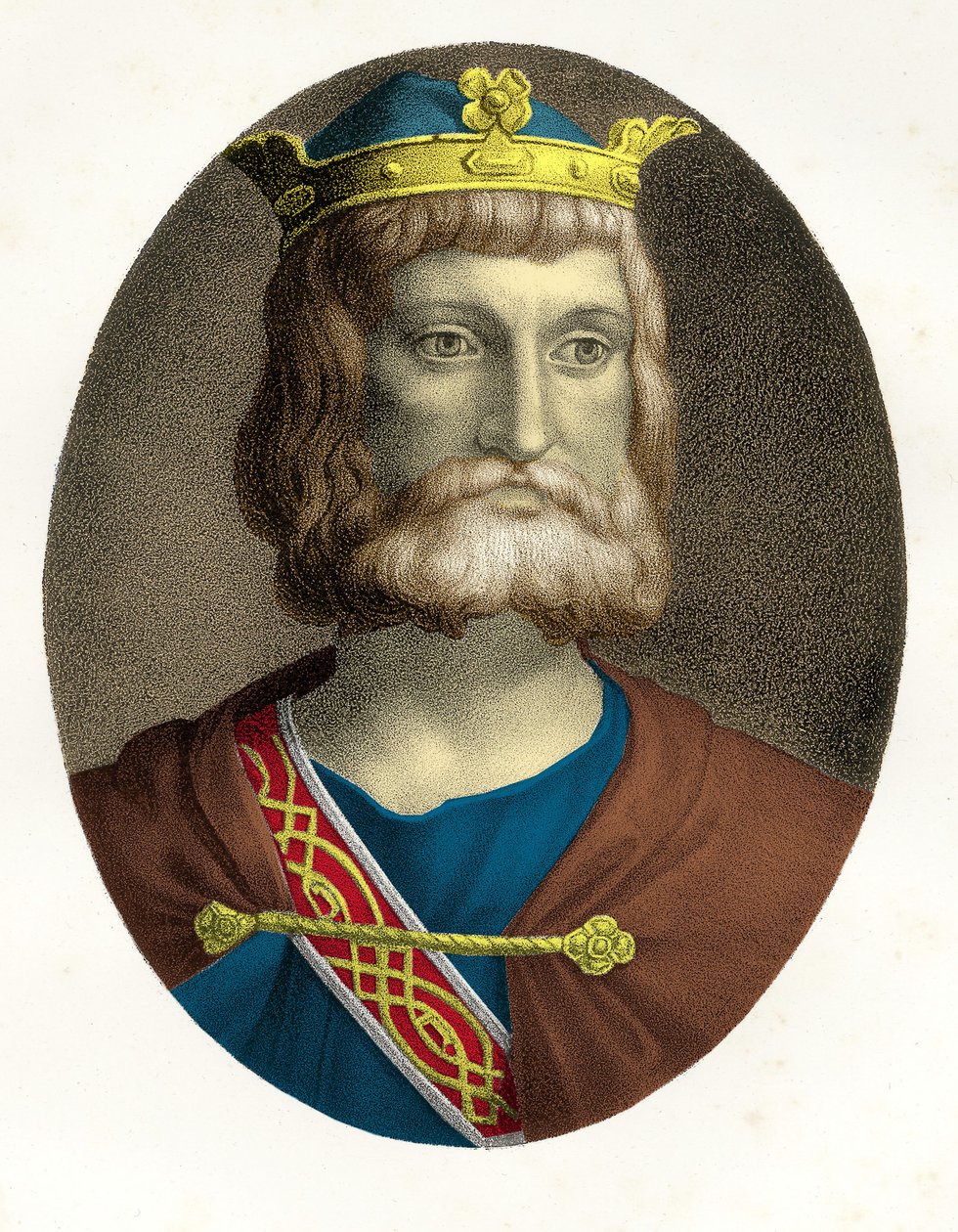 Portrett av Charles Martel (688-741) av Unknown artist