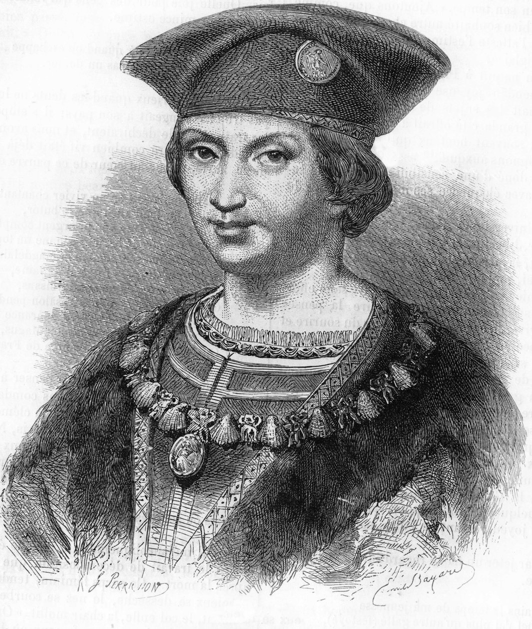 Portrait of Charles VIII King of France (1470-1498). av Unknown artist
