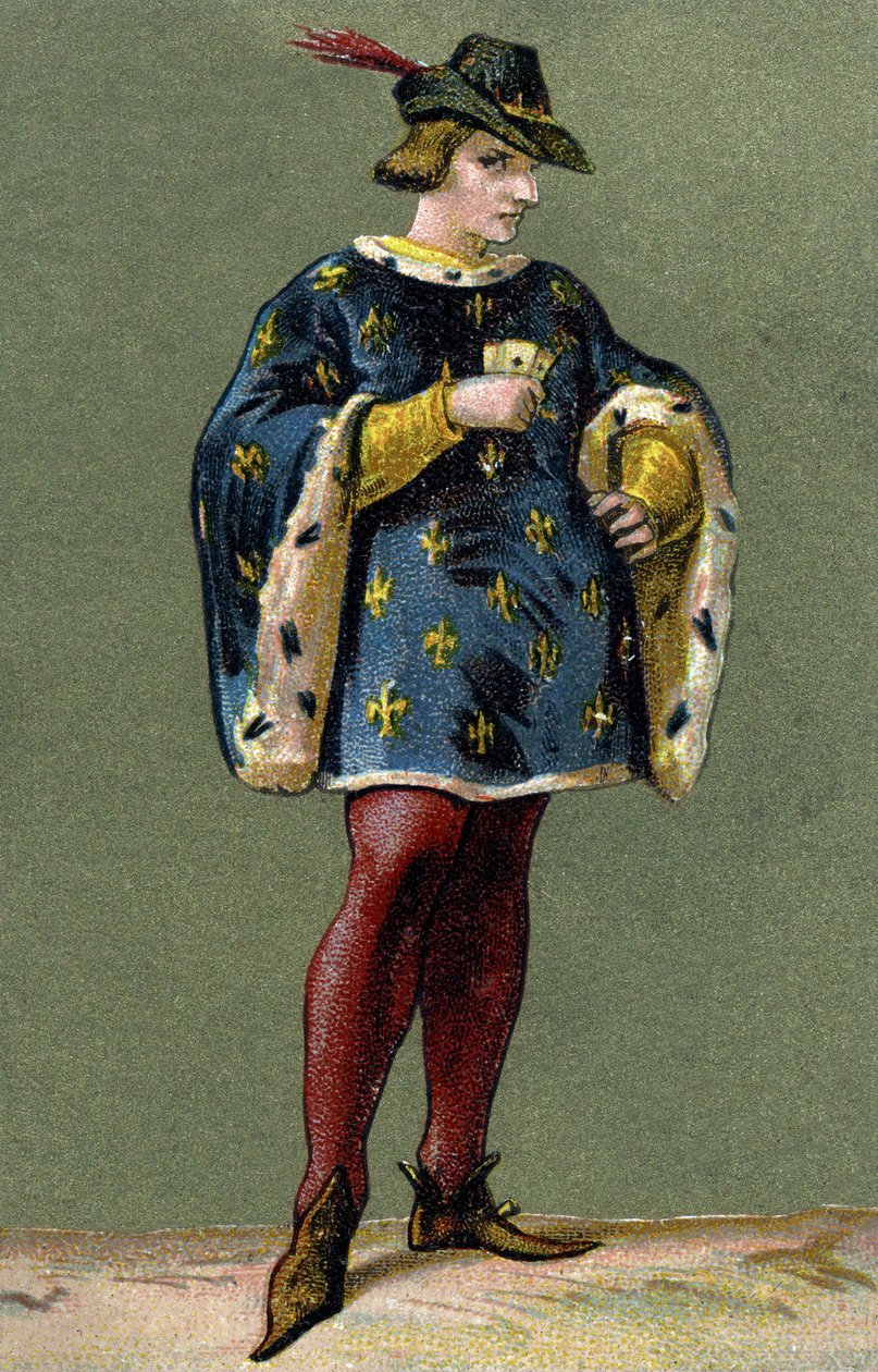 Portrett av Charles VI (1368-1422), konge av Frankrike. av Unknown artist