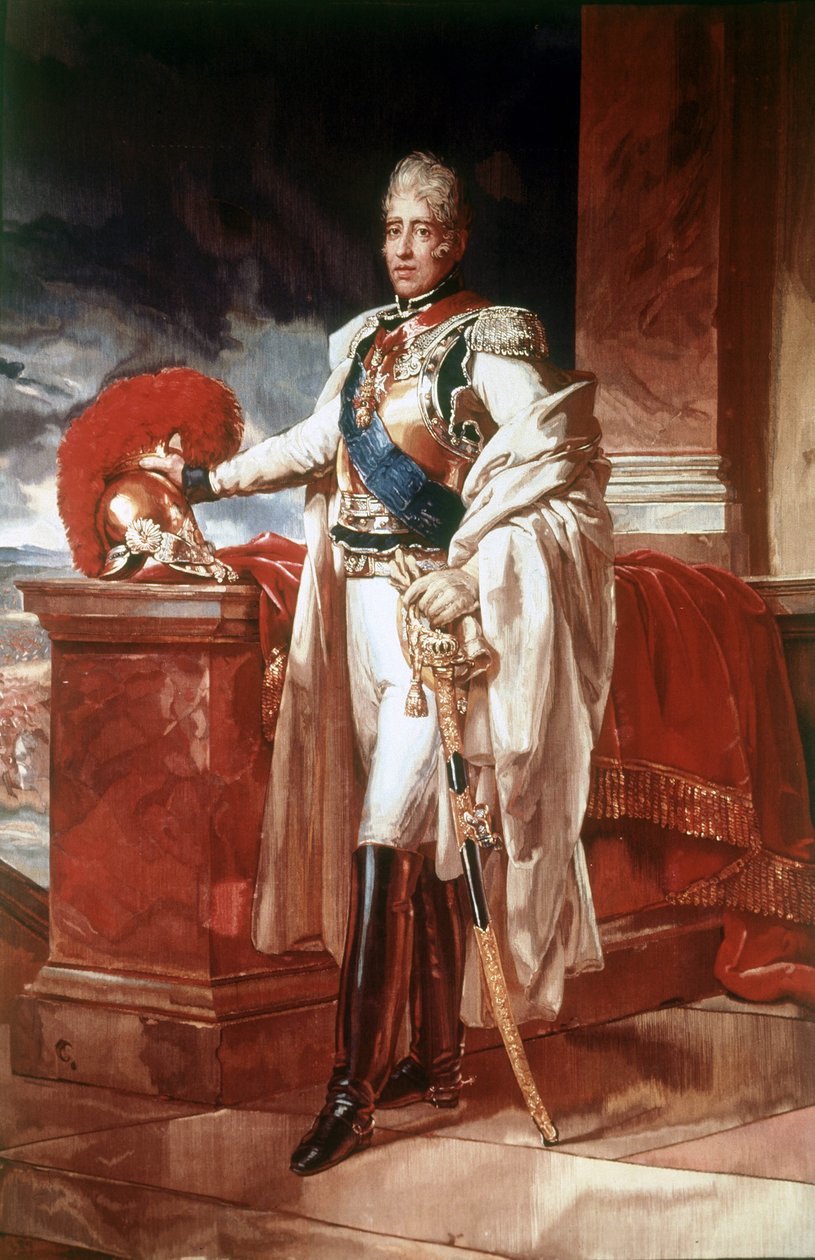 Portrett av Karl X (1757 - 1836), konge av Frankrike fra 1824 til 1830. Maleri. Museum of Capodimonte, Napoli. av Unknown artist