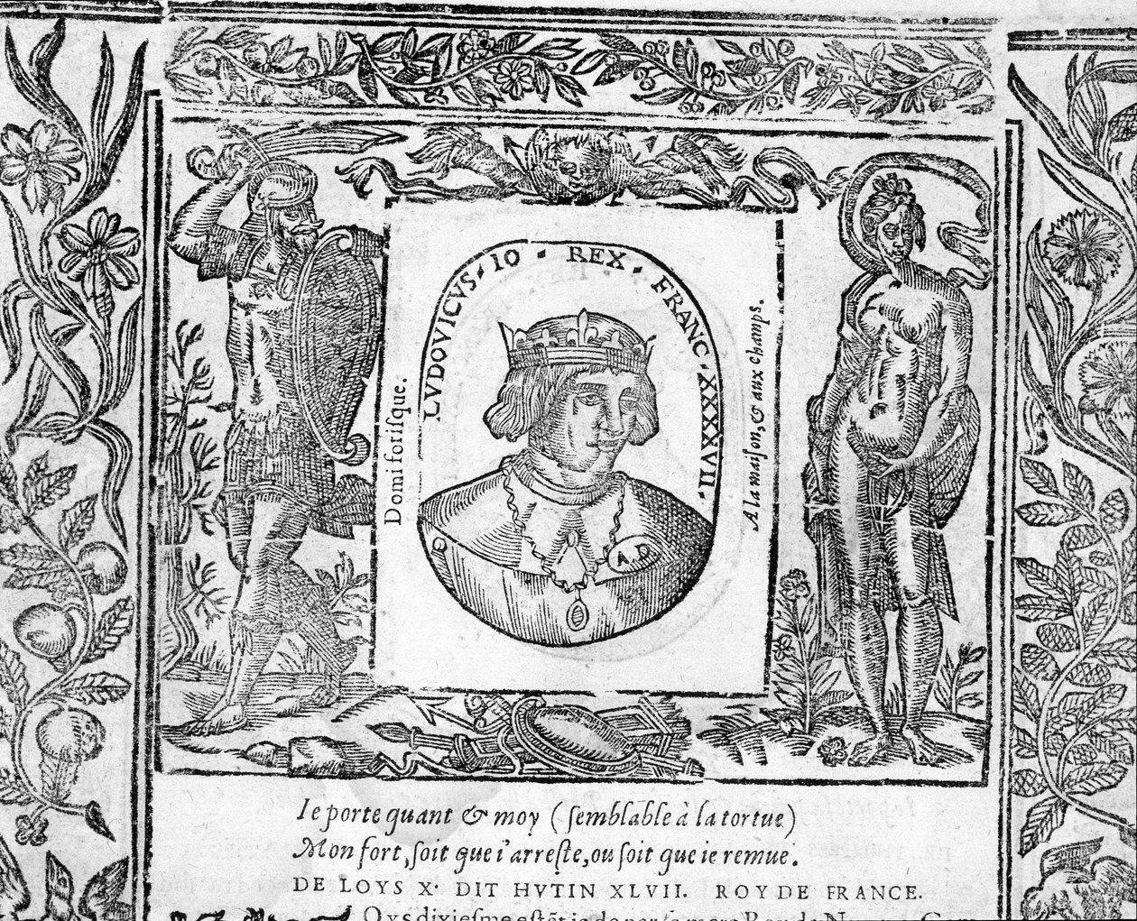 Portrett av Charles X Le Hutin, konge av Frankrike fra 1314 til 1316. av Unknown artist