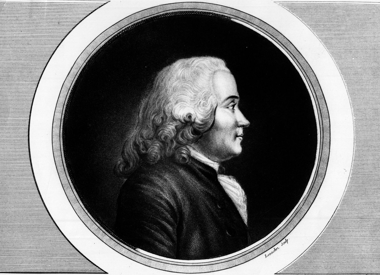 Portrett av Chretien Guillaume de Malesherbes (1721-1794). Gravering i "" Komplett samling av historiske malerier fra den franske revolusjonen, i tre bind.""" 1804. av Unknown artist