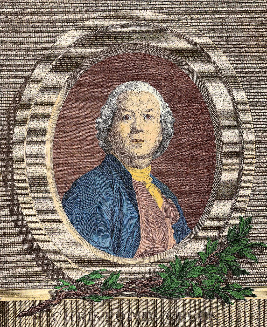 Portrait of Christoph Willibald, knight VON GLUCK (1714 - 1787) German composer av Unknown artist