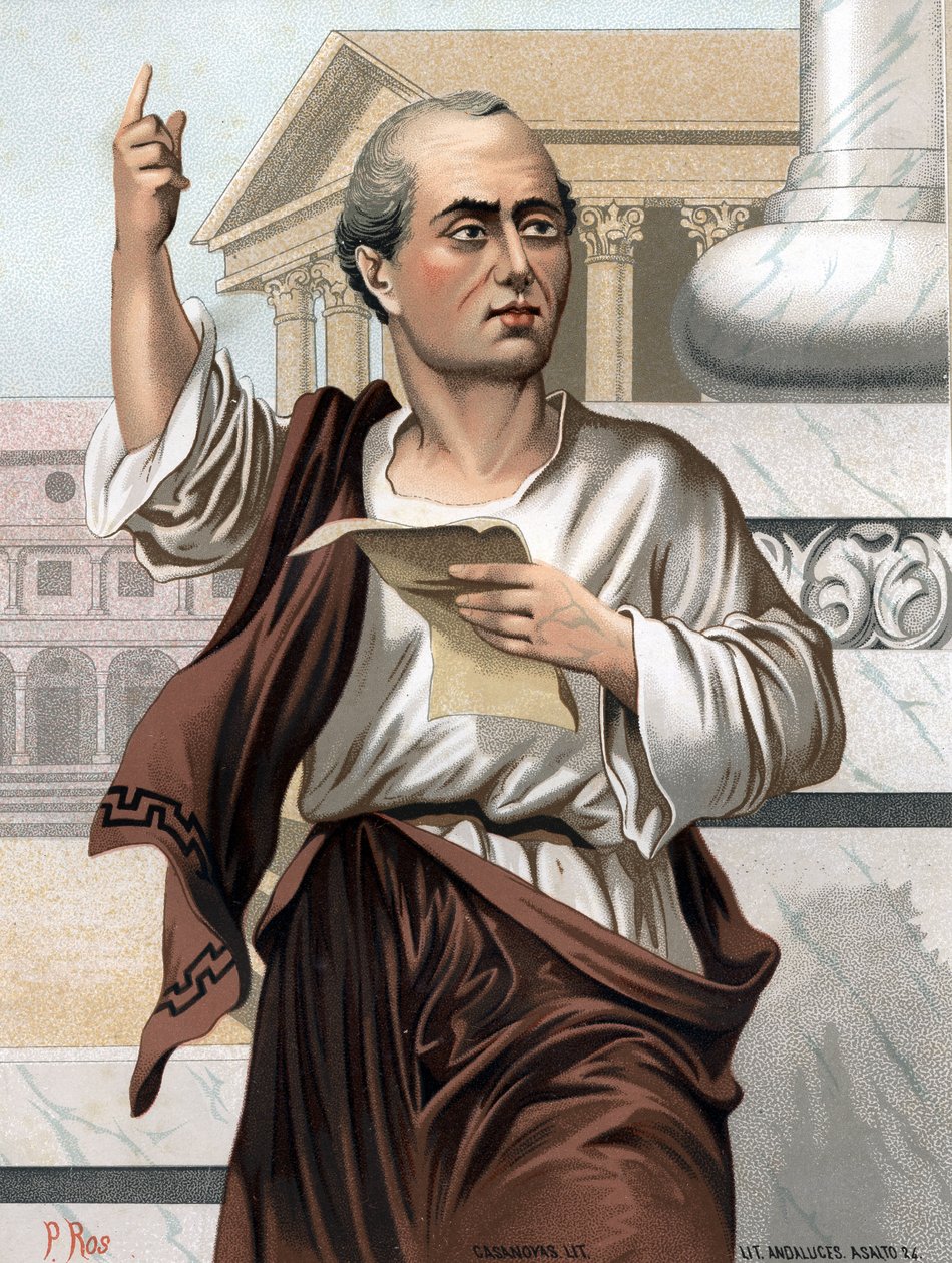 Portrait of Ciceron in Latin Marcus Tullius Cicero Roman politician, orator and writer (Arpinum av Unknown artist