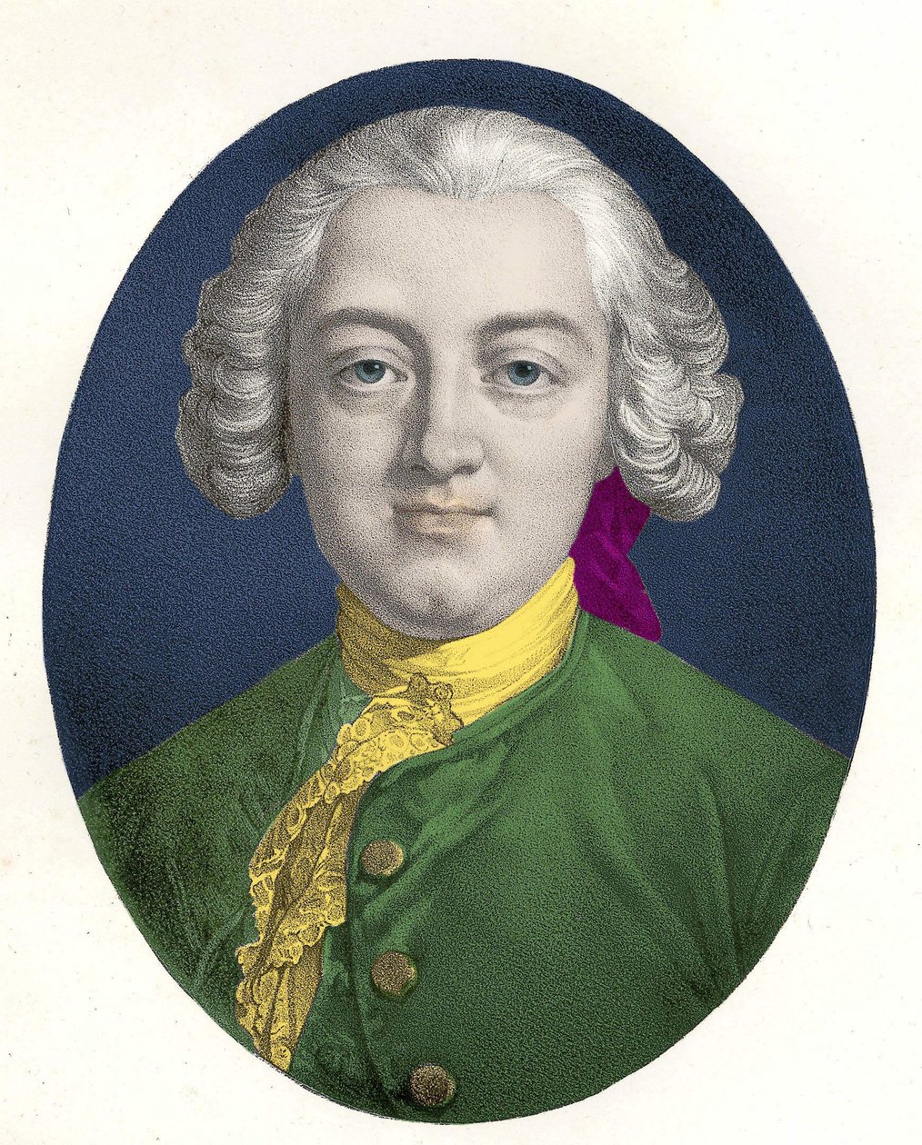 Portrait of Claude Adrien Helvétius (1715 - 1771) French philosopher. av Unknown artist