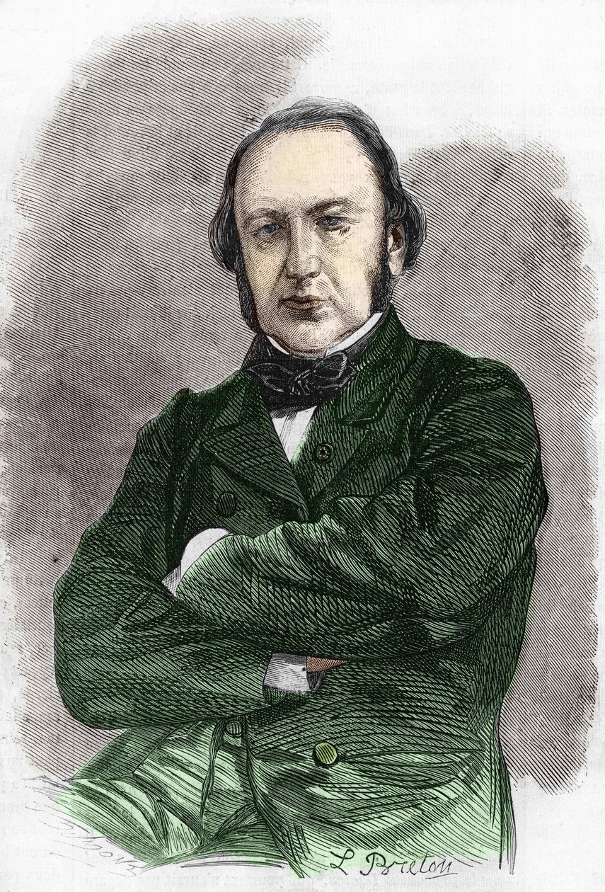 Portrait of Claude Bernard (1813 - 1878), French physiologist. av Unknown artist