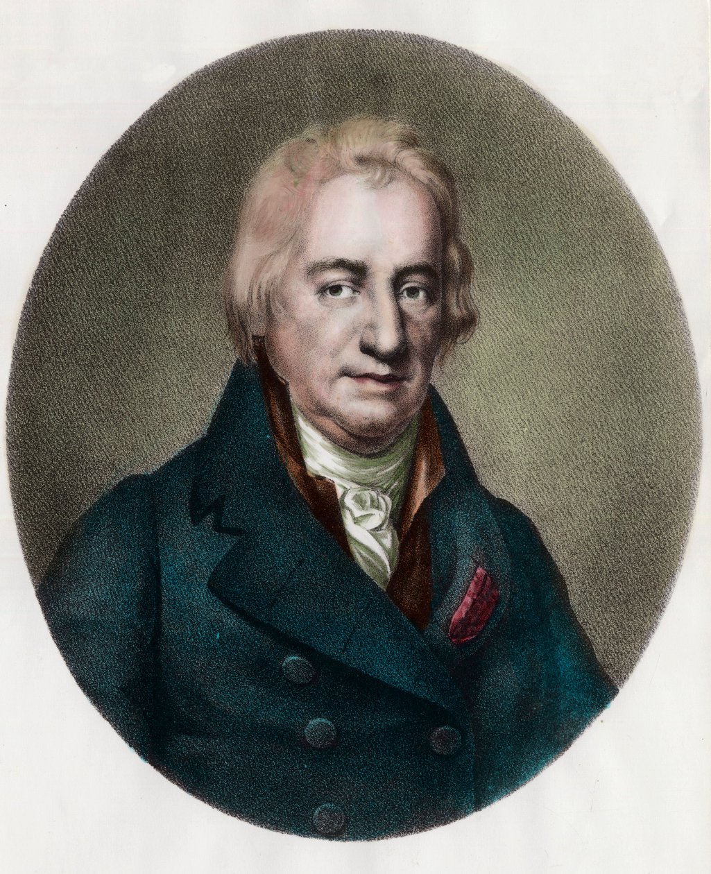 Portrett av Claude Berthollet (1748 - 1822) fransk kjemiker. Gravering av 1800-tallet. Privat samling. av Unknown artist