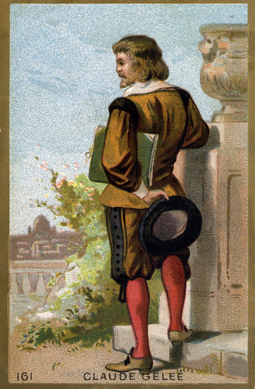 Portrett av Claude Gellée dit Le Lorrain (1600 - 1682). Kromolitografi fra slutten av 1800-tallet. av Unknown artist