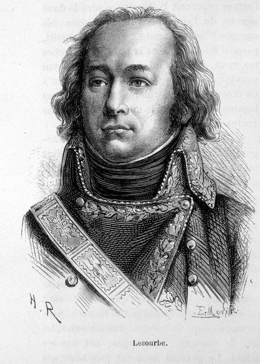 Portrett av Claude Jacques Lecourbe, fransk general (1759 -1815). av Unknown artist